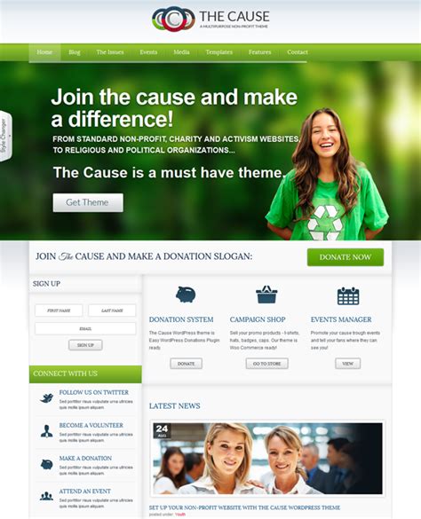 wordpress nonprofit websites.